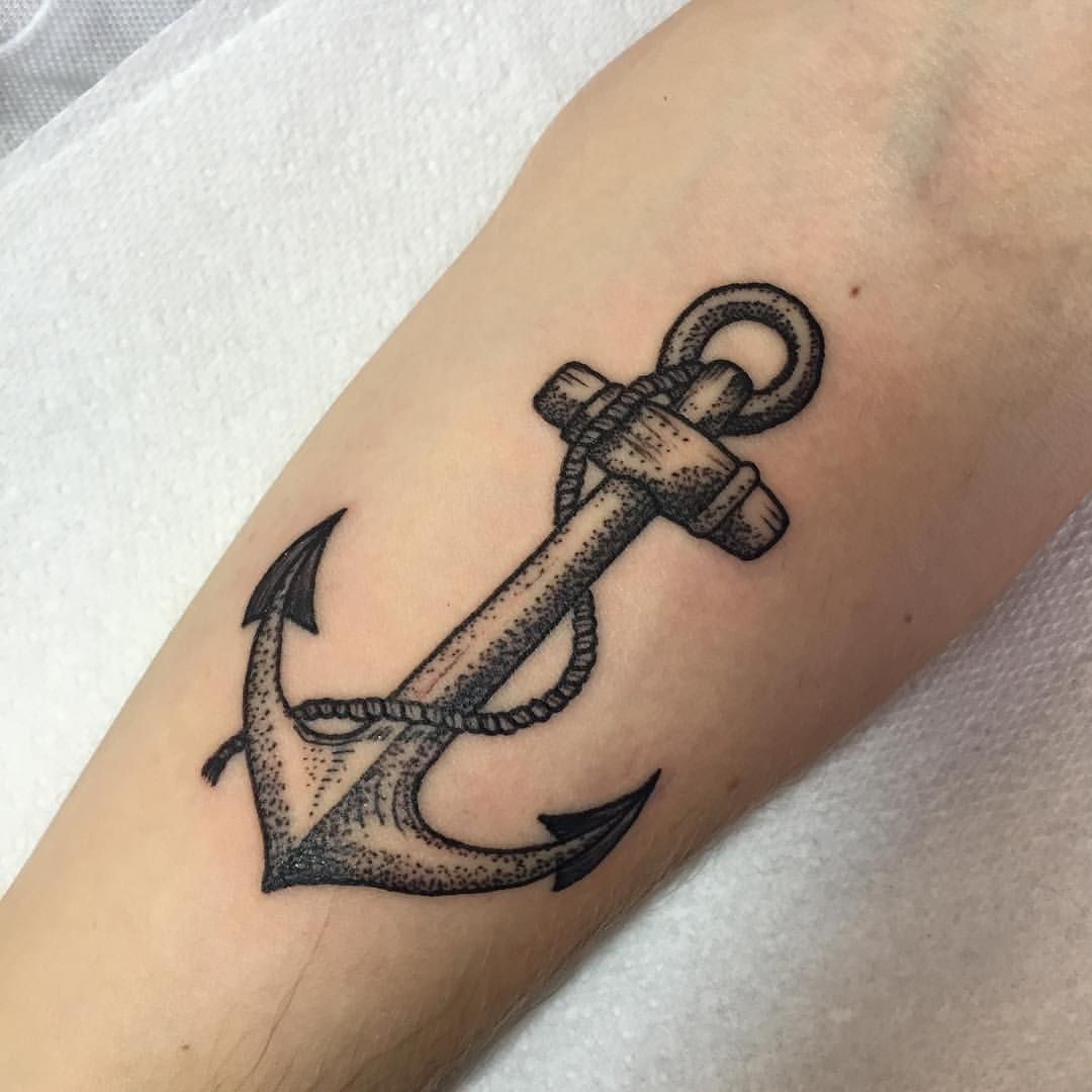 23 anchor tattoo forearm
 ideas