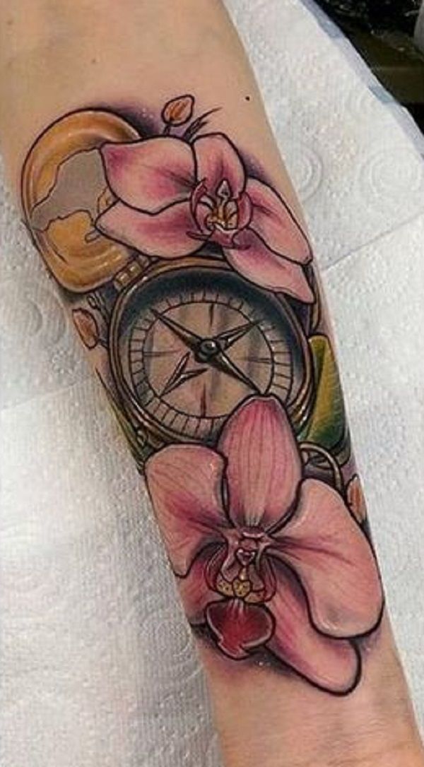 50+ Orchid Tattoo Ideas -   23 anchor tattoo forearm
 ideas