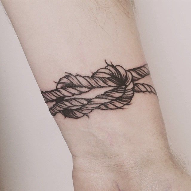 Wrist rope knot - YeahTattoos.com -   23 anchor tattoo forearm
 ideas