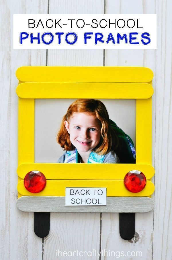 DIY Back-to-School Photo Frame -   23 diy kids school
 ideas