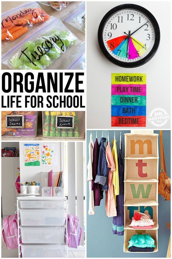 Organizing Life for School -   23 diy kids school
 ideas