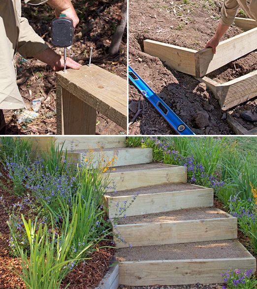 Step by Step! : DIY Garden Steps and Outdoor Stairs -   23 diy outdoor steps
 ideas