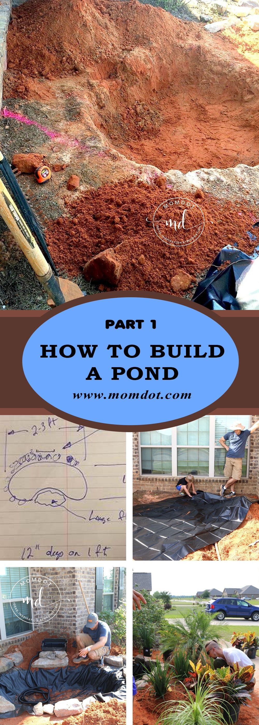 How to Build a Pond and Waterfall -   23 diy outdoor steps
 ideas