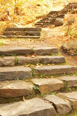 How to Build Natural Steps Up a Hill -   23 diy outdoor steps
 ideas