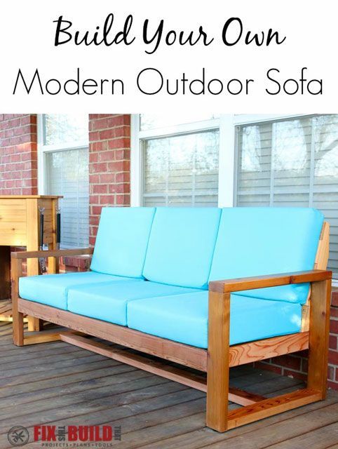 How to Build a DIY Modern Outdoor Sofa -   23 diy outdoor steps
 ideas