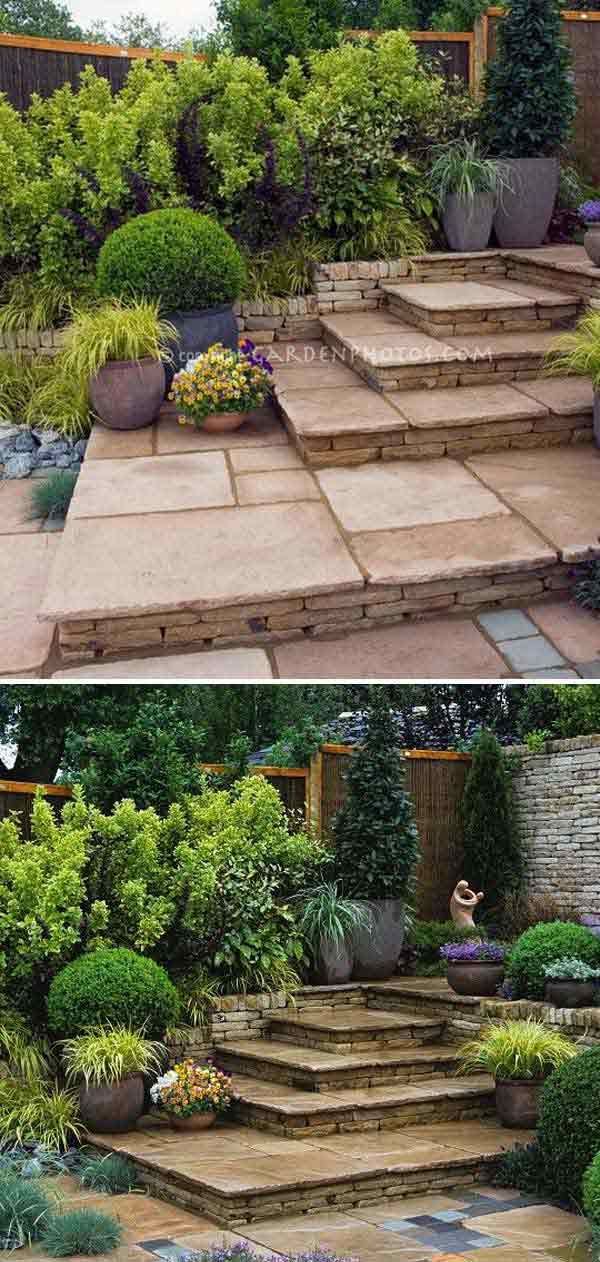 The Best 23 DIY Ideas to Make Garden Stairs and Steps -   23 diy outdoor steps
 ideas