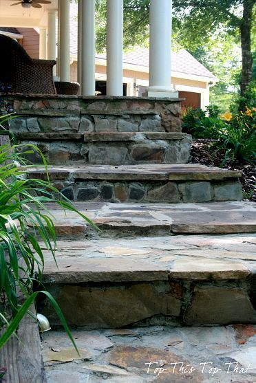 DIY Stone Steps- You can do it too! -   23 diy outdoor steps
 ideas