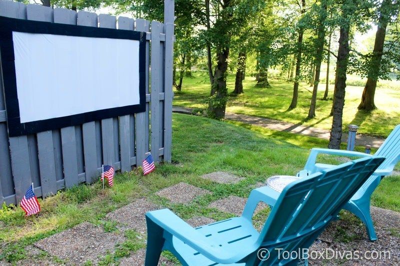 DIY Outdoor Movie Theater and Projection Screen -   23 diy outdoor steps
 ideas