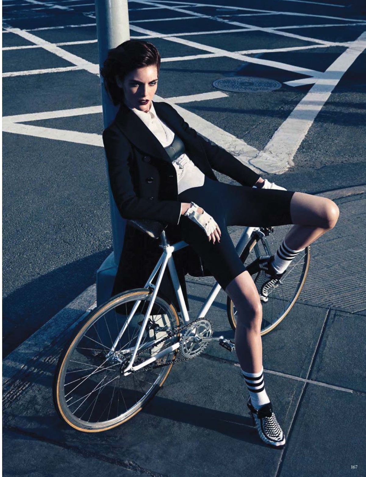 rush hour: hilary rhoda by camilla akrans for vogue germany august 2014 -   23 fitness fashion editorial
 ideas