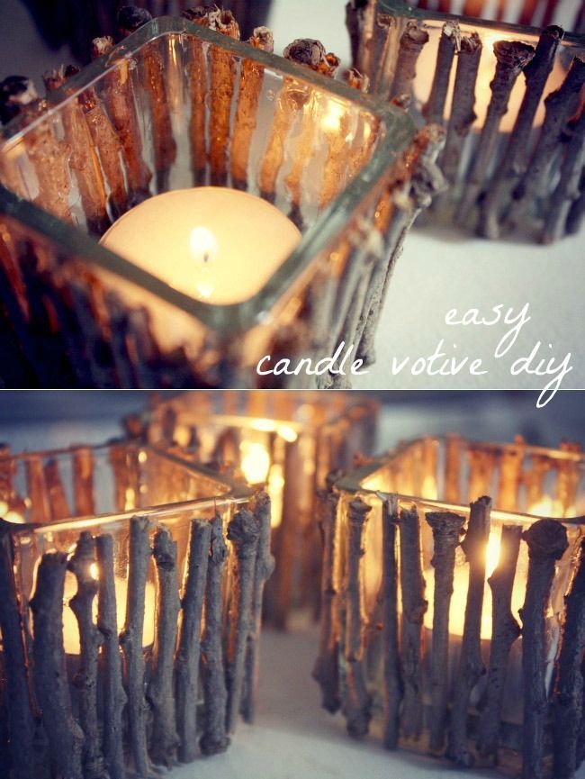 40 Extremely Clever DIY Candle Holder Projects For Your Home -   23 rustic party decor
 ideas