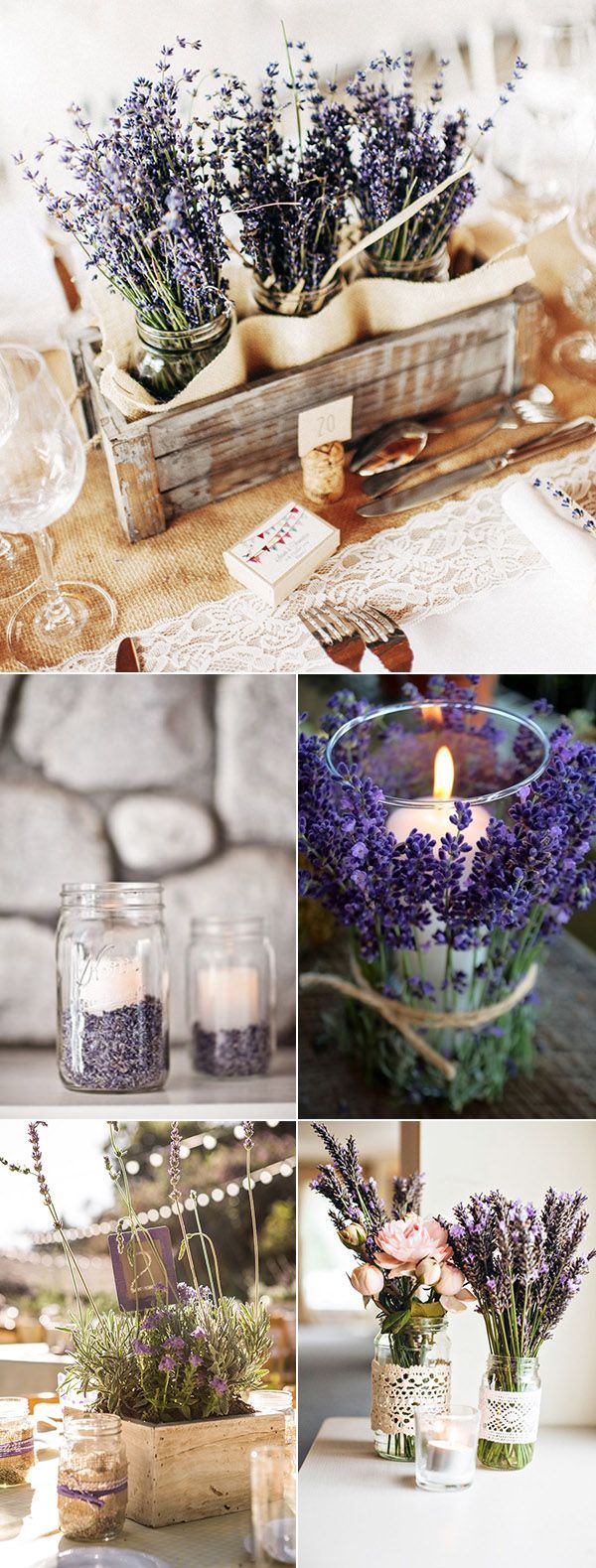 40 Most Charming Lavender Wedding Ideas -   23 rustic party decor
 ideas