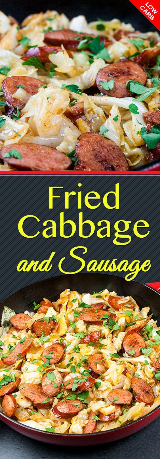 Fried Cabbage and Sausage -   23 sausage recipes cabbage
 ideas