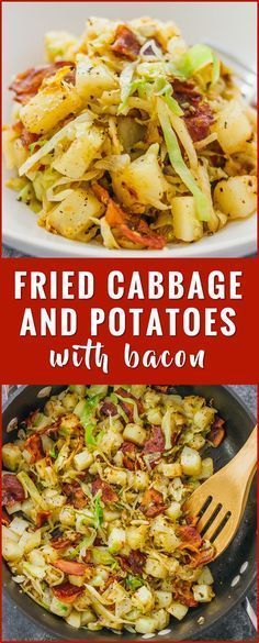 This is a really easy fried cabbage and potatoes recipe with crispy bacon. Only six ingredients and one pan needed. soup, recipes, rolls, pickled, steaks, boiled, sauteed, fried, casserole, salad, roasted, stuffed, cabbage and sausage, southern cabbage, kielbasa, healthy, vegetarian, sauteed via @savory tooth -   23 sausage recipes cabbage
 ideas