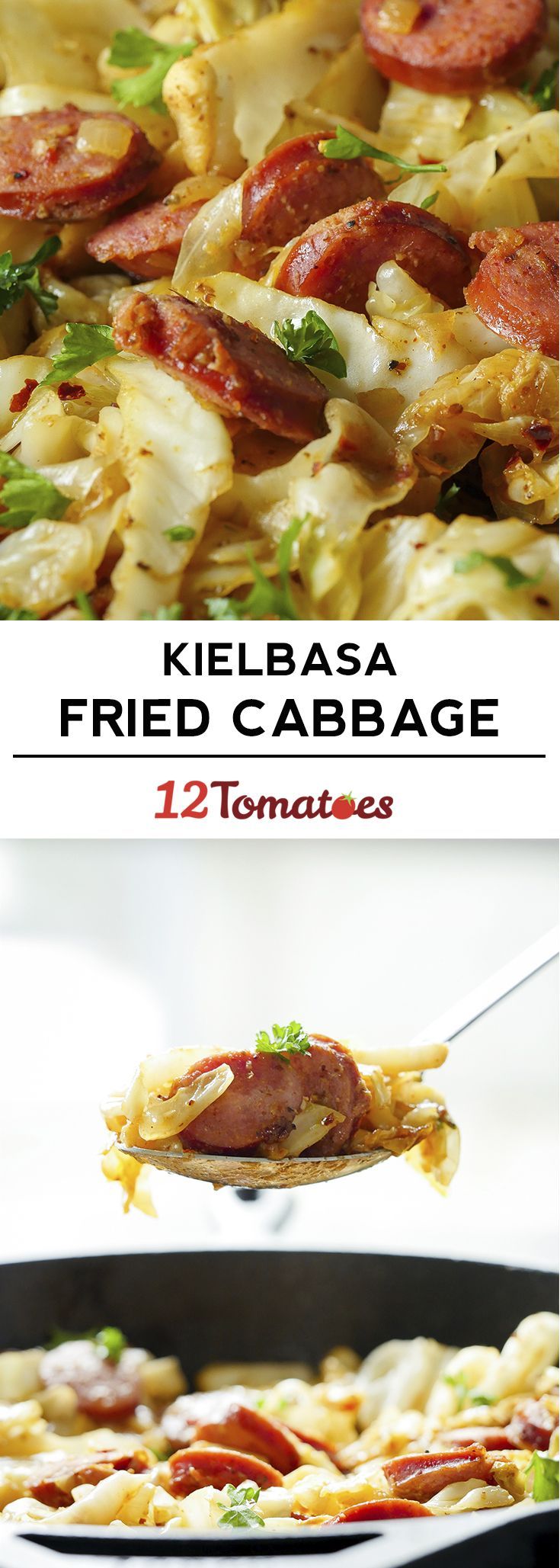 Cabbage & Kielbasa Skillet -   23 sausage recipes cabbage
 ideas