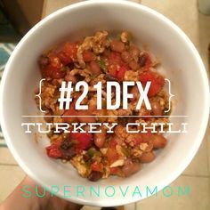 This 21 Day Fix Extreme Turkey Chili is the bomb.com. It's so good that my husband requested it again this week and I had to move my meal plan around. -   24 21 day turkey
 ideas