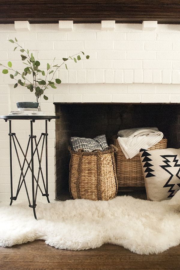 How to Style :: Your Faux Fireplace for Fall -   24 apartment fireplace decor ideas