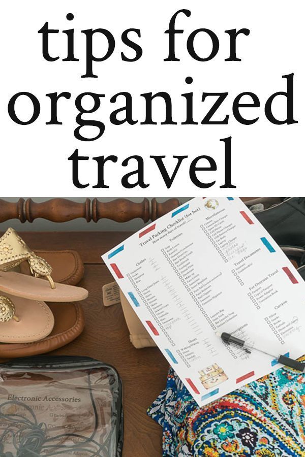 Organized Travel Tips -   24 crafts organization travel
 ideas