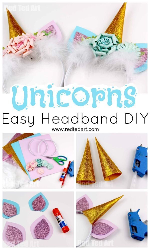 Unicorn Headband DIY -   24 diy headbands unicorn
 ideas