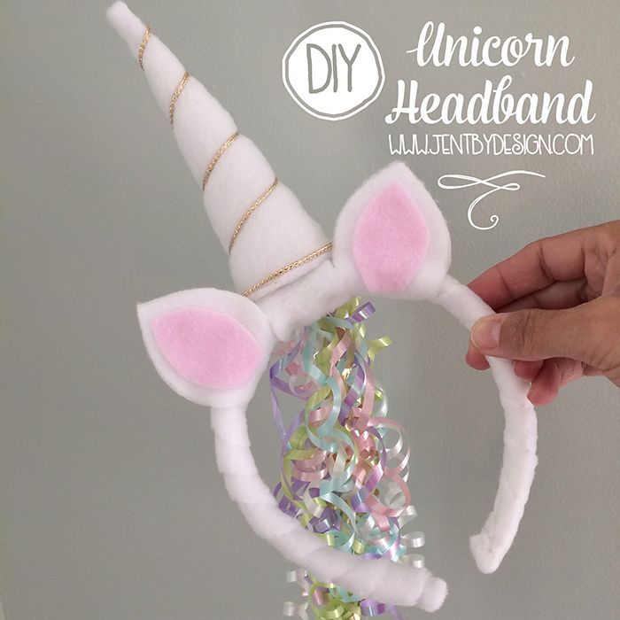 DIY Unicorn Headband Tutorial -   24 diy headbands unicorn
 ideas