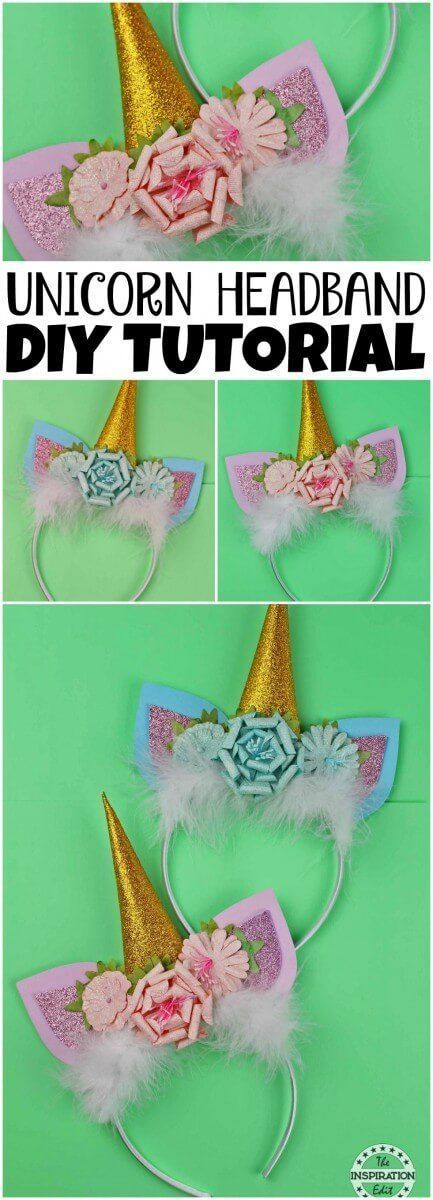 Gorgeous DIY Unicorn Headband Craft For Kids -   24 diy headbands unicorn
 ideas