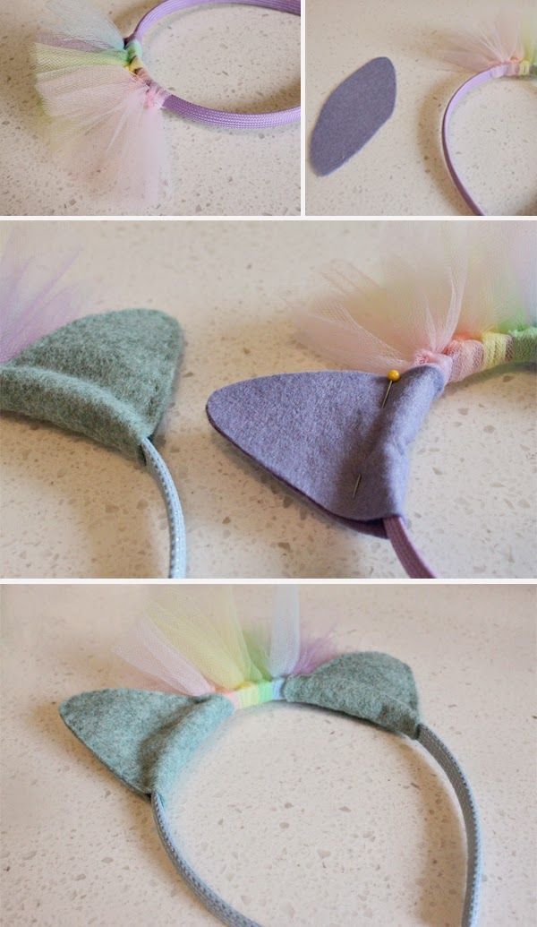 RAINBOW DASH PARTY HEADBANDS -   24 diy headbands unicorn
 ideas