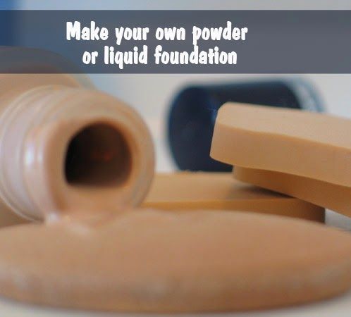 DIY Foundation Recipe Powder and Liquid -   24 diy makeup products
 ideas