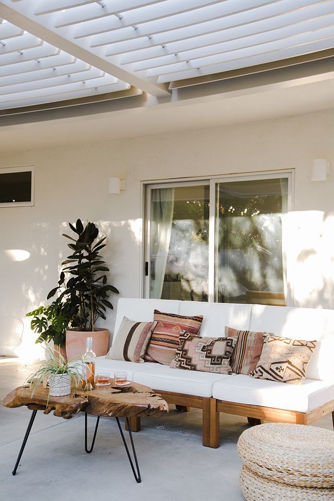 our backyard : the reveal -   24 modern porch decor
 ideas