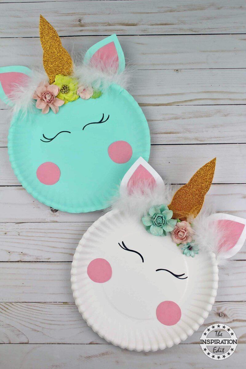 Paper Plate Crafts A Easy Unicorn Project -   24 party crafts
 ideas