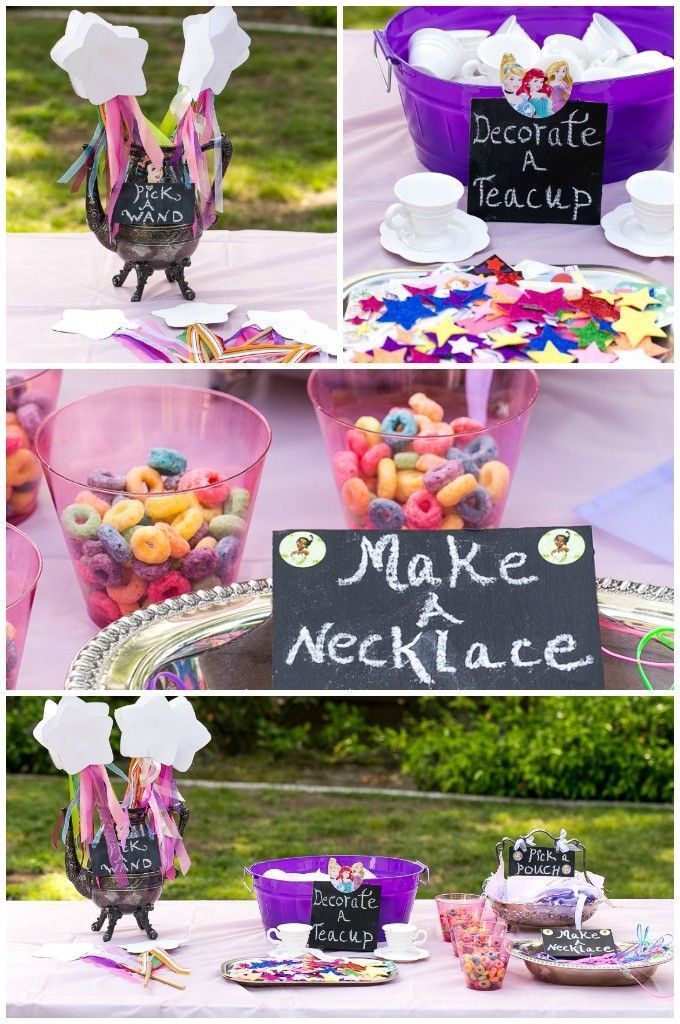 A princess tea time birthday party including ideas for food, crafts, activities, favors and more! -   24 party crafts
 ideas