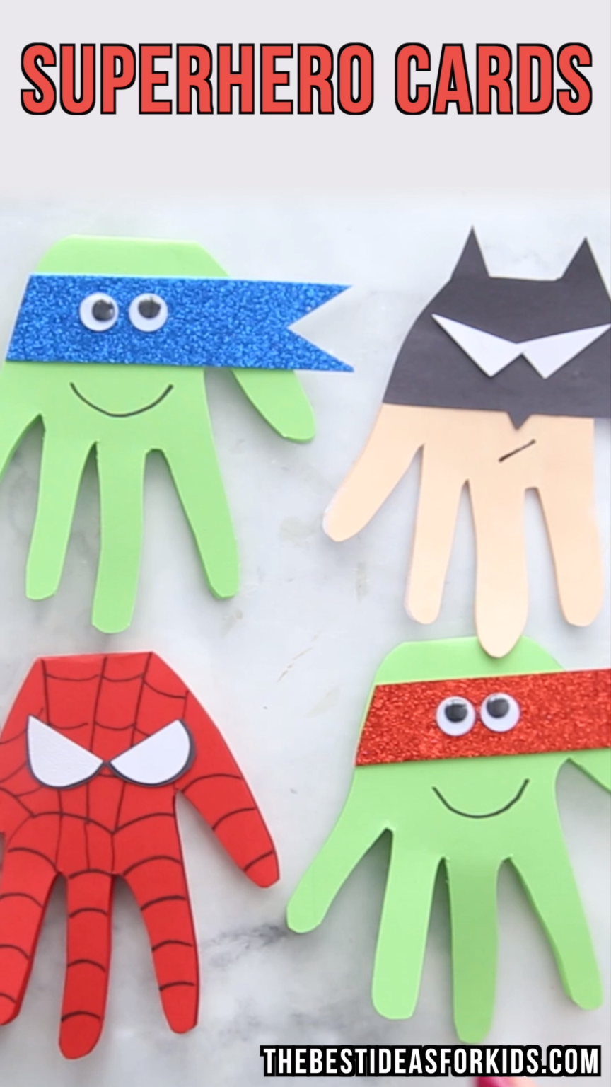 Superhero Craft – Superhero Handprints -   24 party crafts
 ideas