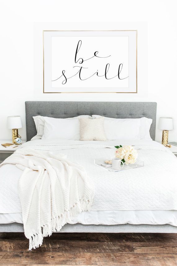 BE STILL PRINTABLE (5) Jpegs 36x24/30x24/24x18/14x11/A0 - Bedroom Decor - You Print Printable Wall Art - Personal Use Only -   24 simple wall decor
 ideas