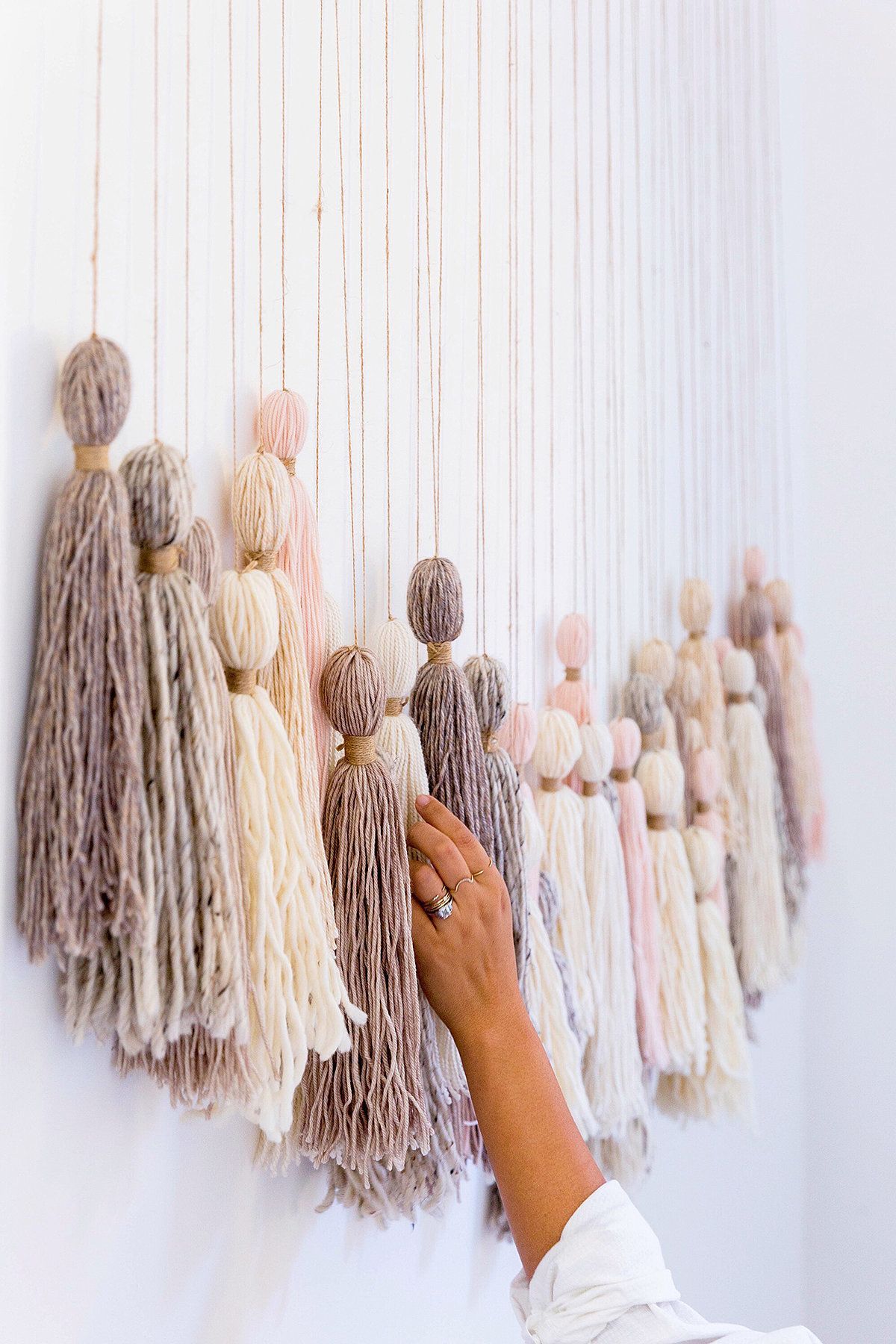 This DIY Tassel Hanging Will Transform Your Wall on the Cheap -   24 simple wall decor
 ideas