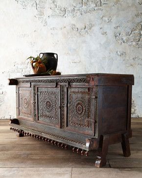 Indian Antique Damachiya traditional buffets and sideboards -   25 antique decor traditional
 ideas