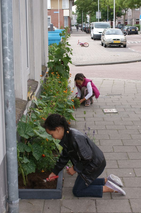 Aanleggen geveltuintje -   25 city garden kids
 ideas