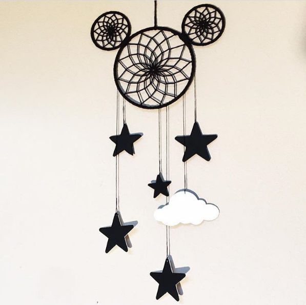 I don’t know about you, but I’m always dreaming about Disney castles and Hidden Mickeys! Imagine my surprise when looking through social media for some Disney magic when I found the perfect dream catcher. This Mickey Dream Catcher from PoshPaxDesigns on Etsy is fantastic! This Mickey Dream Catcher is so eye catching! I love the whimsical twist … -   25 cool disney crafts
 ideas