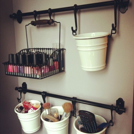 How To Turn Your Makeup Display Into A Work Of Art -   25 diy room organizers
 ideas