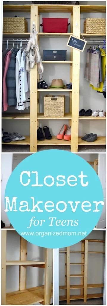 DIY Teen Closet Makeover -   25 diy room organizers
 ideas