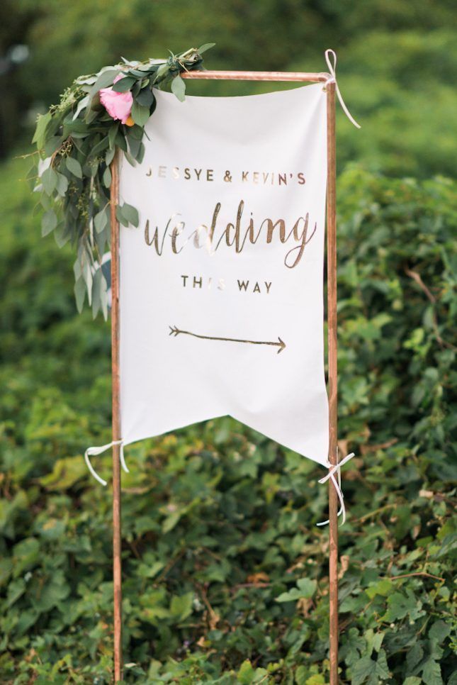 16 IKEA Wedding Hacks for the Prettiest and Most Affordable Signage via Brit + Co -   25 diy wedding banner
 ideas