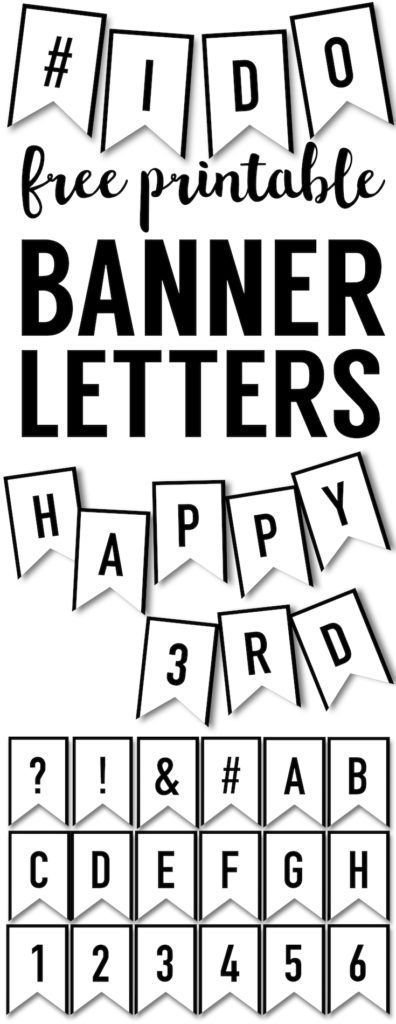 Banner Templates Free Printable ABC Letters -   25 diy wedding banner
 ideas