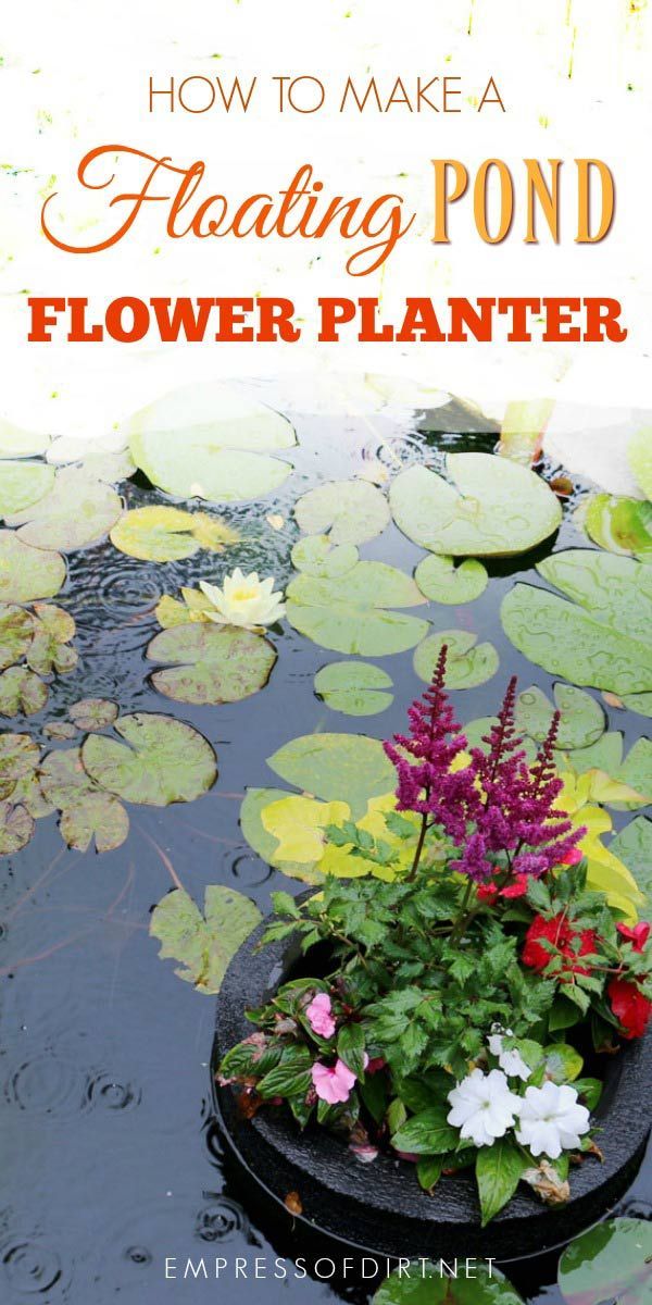 How to Make a Floating Pond Planter -   25 floating garden water
 ideas