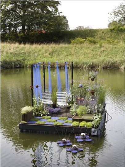 Swedish Floating Gardens -   25 floating garden water
 ideas