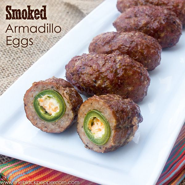 Smoked armadillo eggs (sausage and jalape?o) -   25 ground recipes link
 ideas