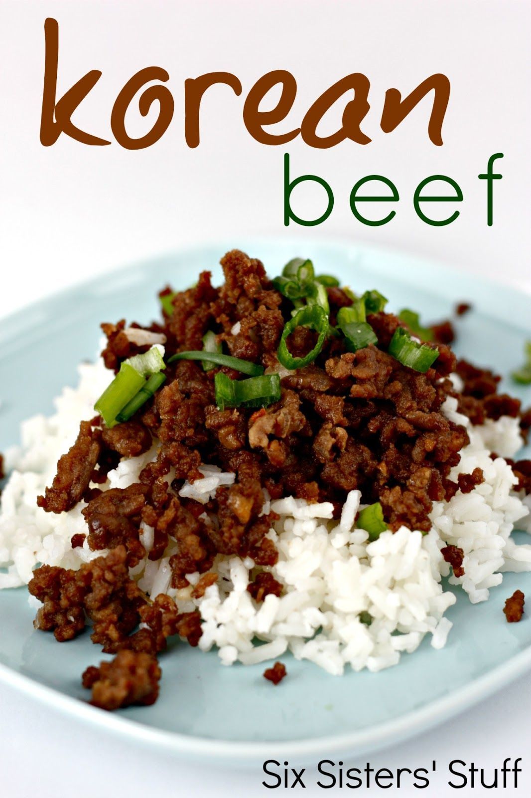 Korean Beef and Rice -   25 ground recipes link
 ideas