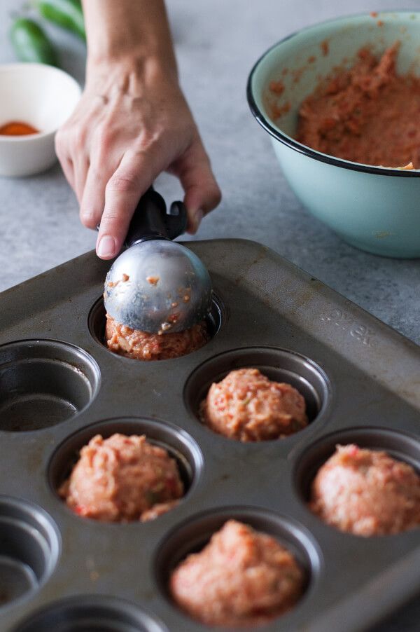 Easy, Skinny Turkey Meatloaf Muffins Recipe (Gluten-Free, Clean Eating, Dairy-Free) -   25 ground recipes link
 ideas