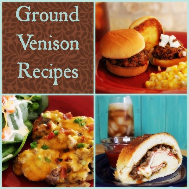 A complete collection of all Ground Venison Recipes |  My Wild Kitchen.com -   25 ground recipes link
 ideas