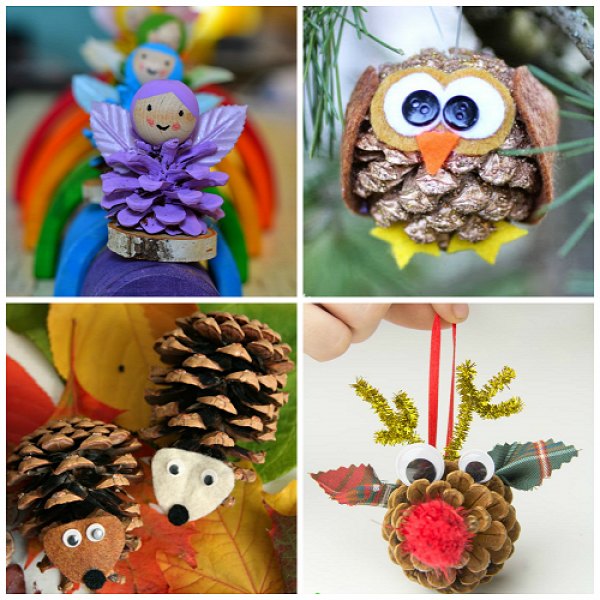 ?nnepi d?szek tobozb?l -   25 pinecone crafts for children
 ideas