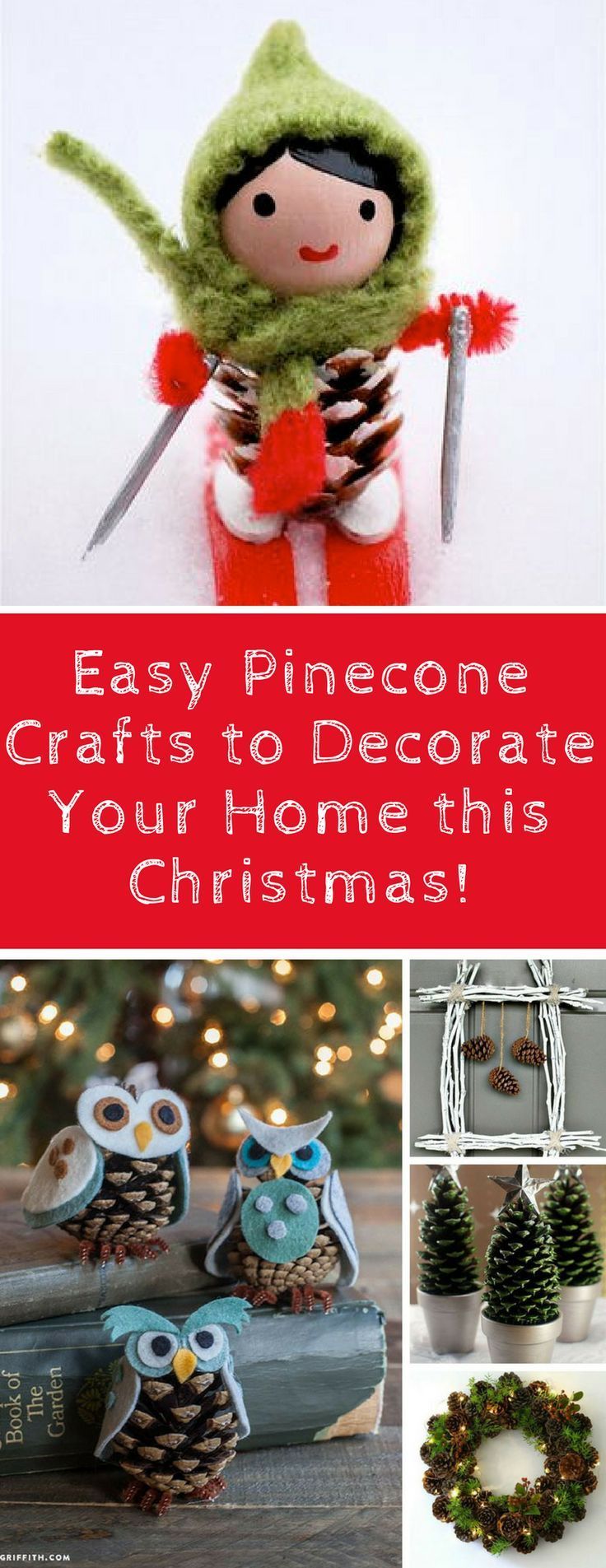 14 Easy Pinecone Crafts to Decorate Your Home this Christmas! -   25 pinecone crafts for children
 ideas