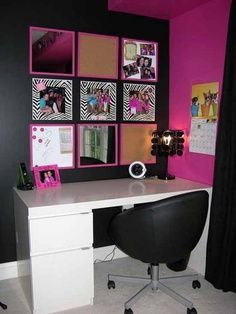 Hot Pink And Black Zebra Bedroom -   25 rock style room
 ideas