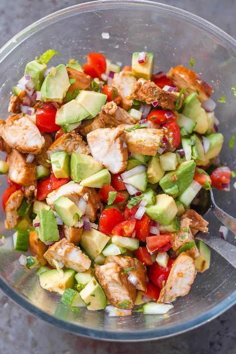 Healthy Avocado Chicken Salad -   18 bbq salad recipes
 ideas