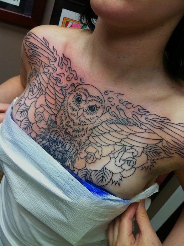 I could never get a chest piece, but this is AMAZING! -   18 chest tattoo drawings
 ideas